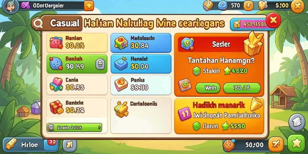 Tangkapan layar menampilkan antarmuka permainan yang intuitif.