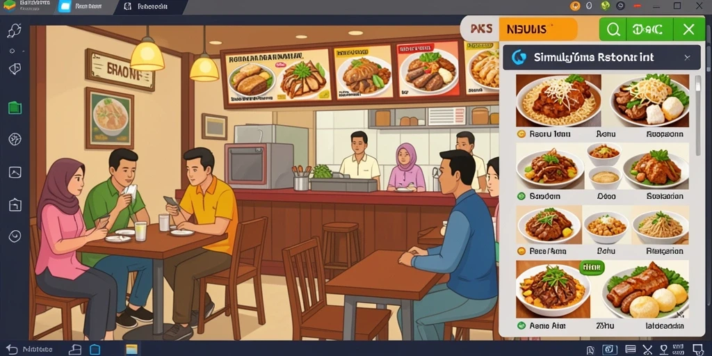 Tampilan menu utama yang intuitif dan menarik.
