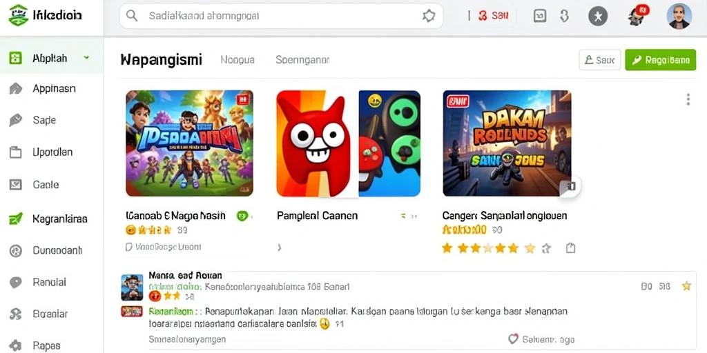 Tampilan antarmuka permainan yang menarik dan ramah pengguna.