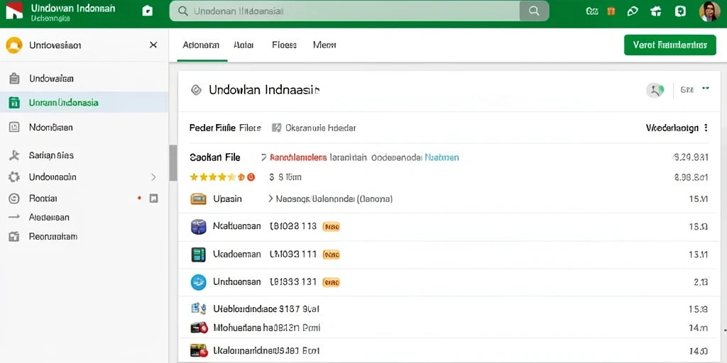 Tampilan antarmuka yang intuitif dan ramah pengguna.