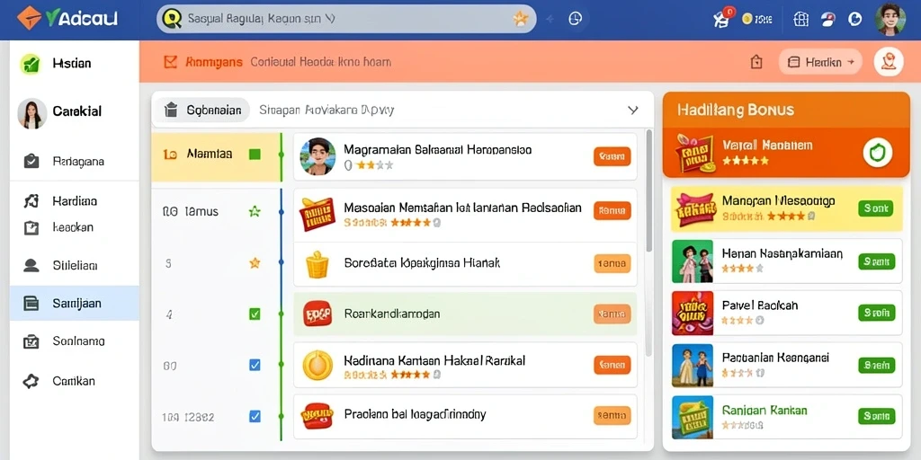 Tampilan antarmuka yang ramah pengguna dan menarik.
