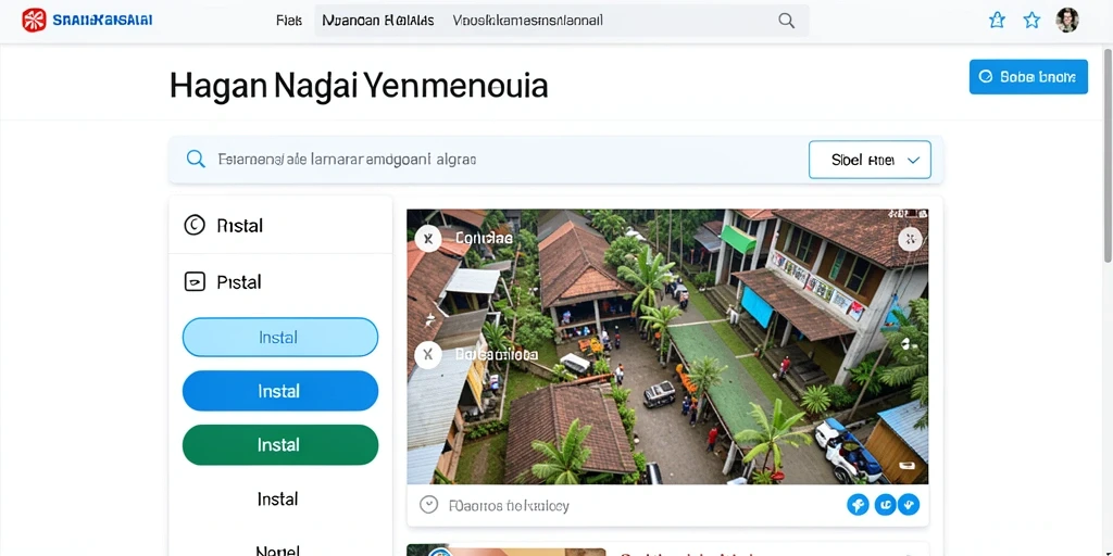 Tampilan utama dengan karakter yang menarik.