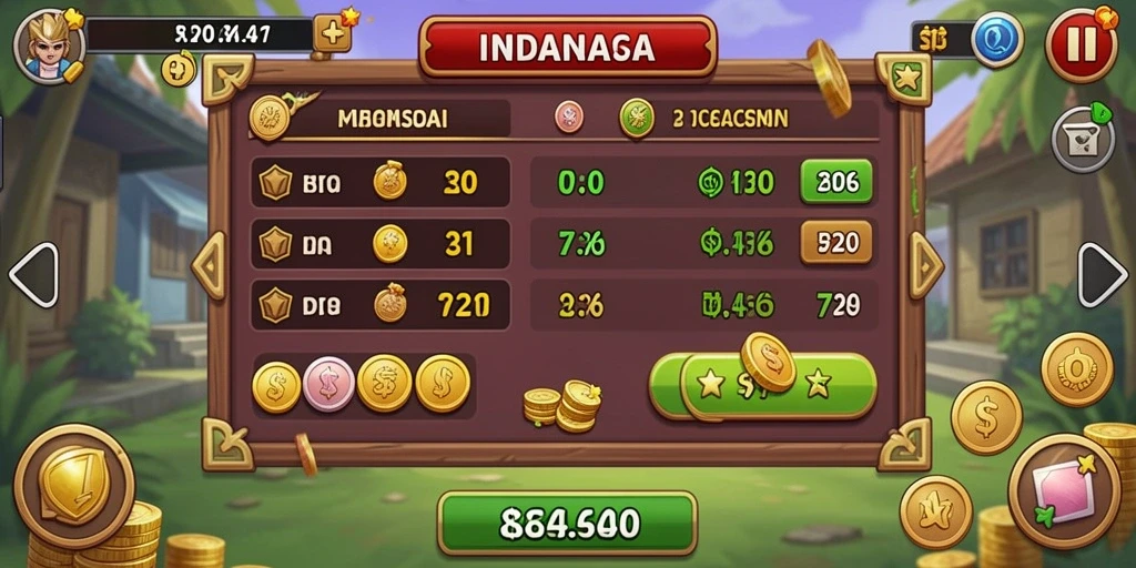 Tampilan permainan slot yang menarik dan colorful.